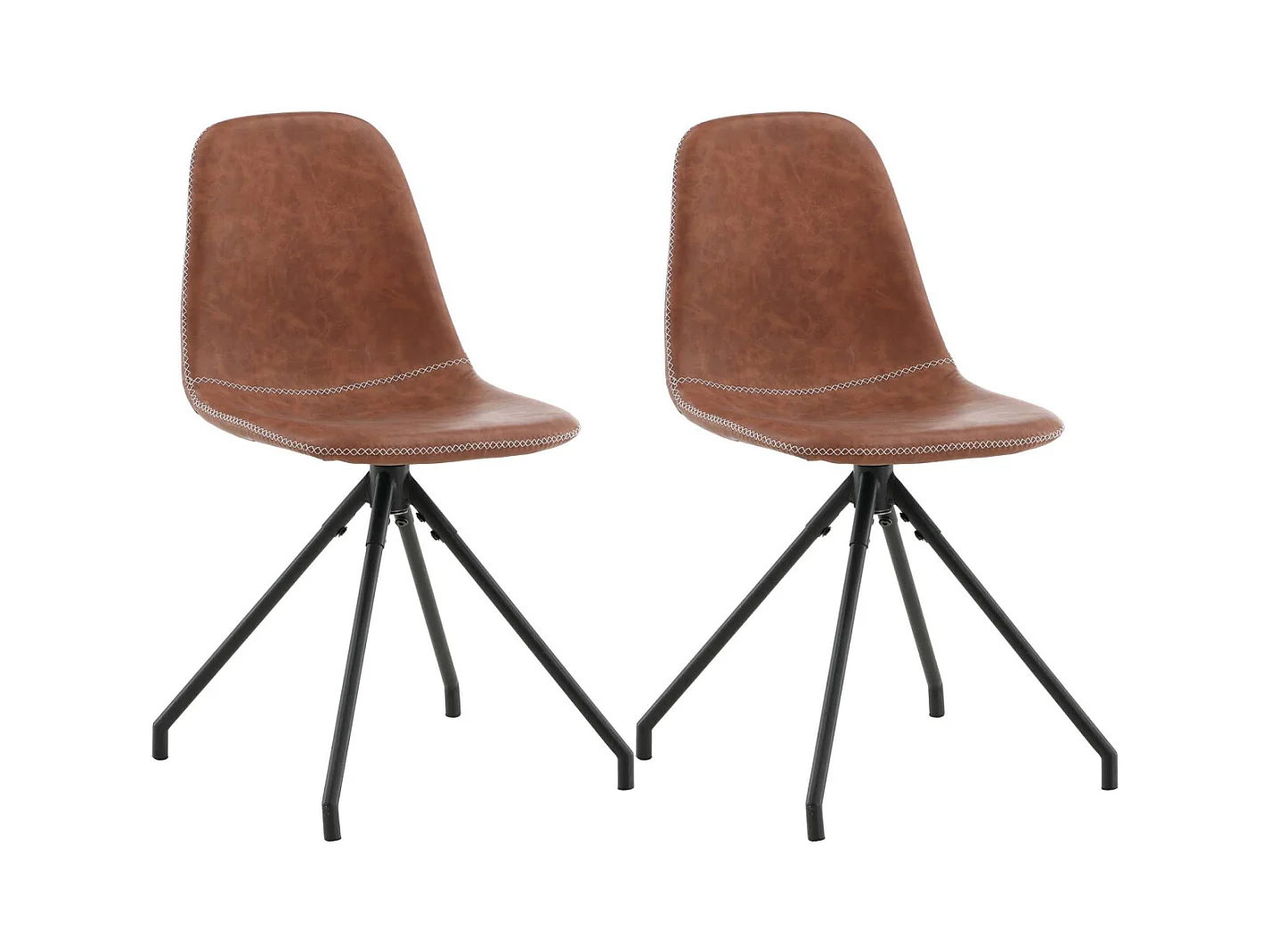 Chaise pivotante en polyuréthane Polar (Lot de 2)