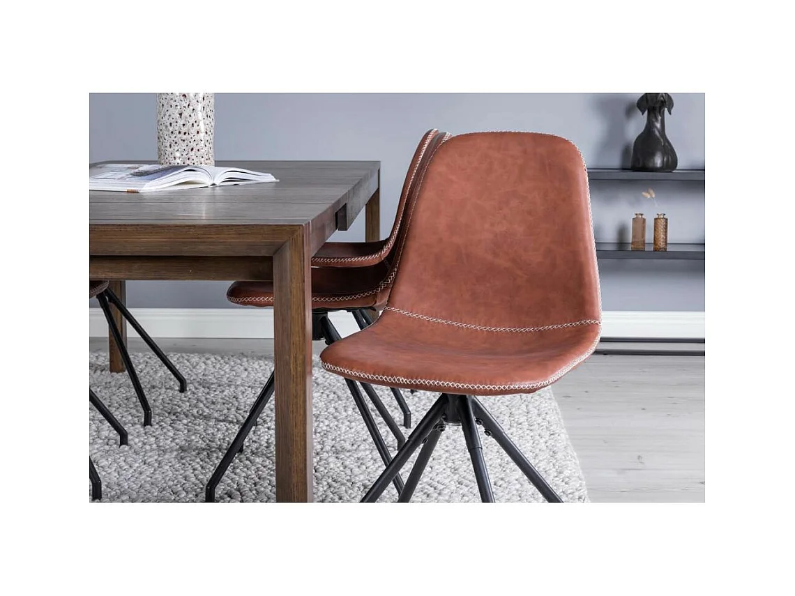 Chaise pivotante en polyuréthane Polar (Lot de 2)