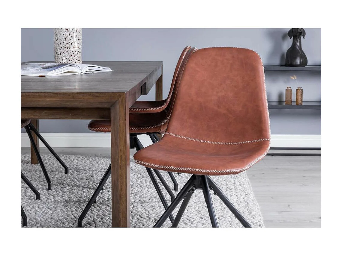 Chaise pivotante en polyuréthane Polar (Lot de 2)