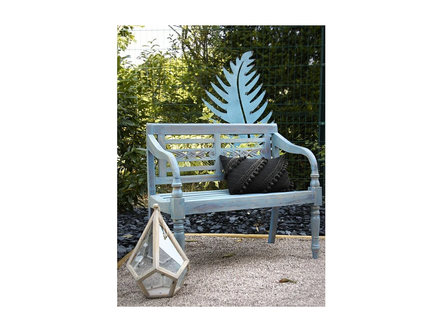 Banc 2 places en acajou