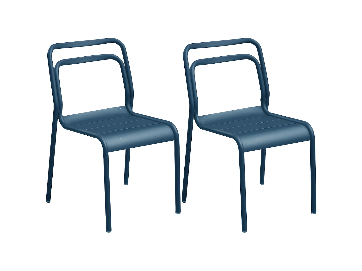 Chaises en aluminium Eos (Lot de 2)