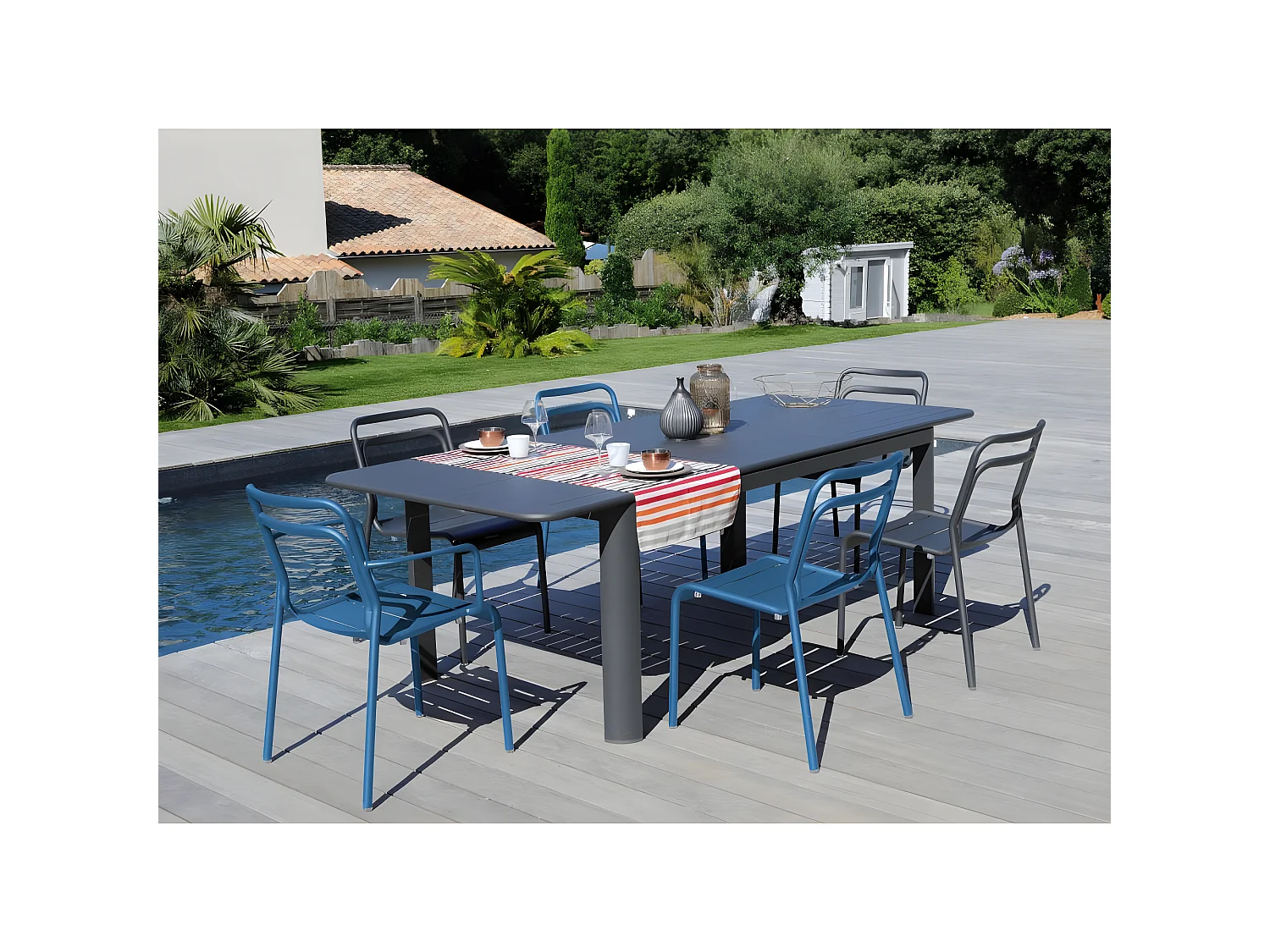 Chaises en aluminium Eos (Lot de 2)