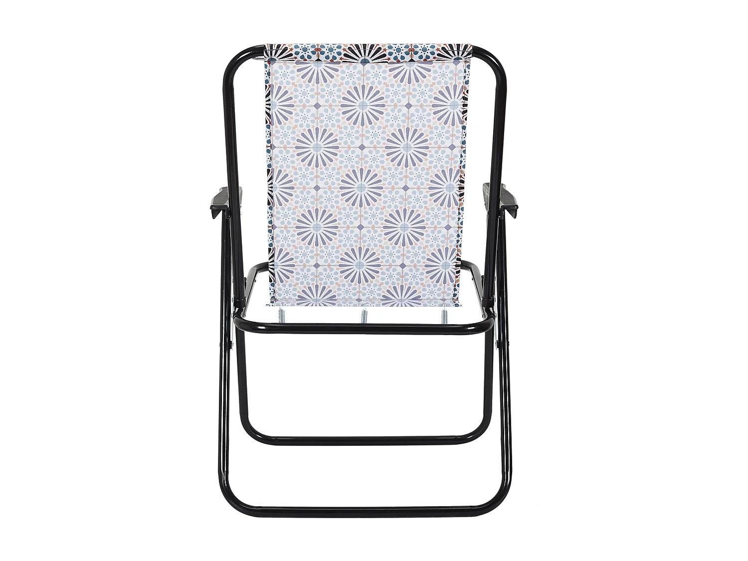 Lot De 2 Chaises Pliantes Patio Orange, Noir