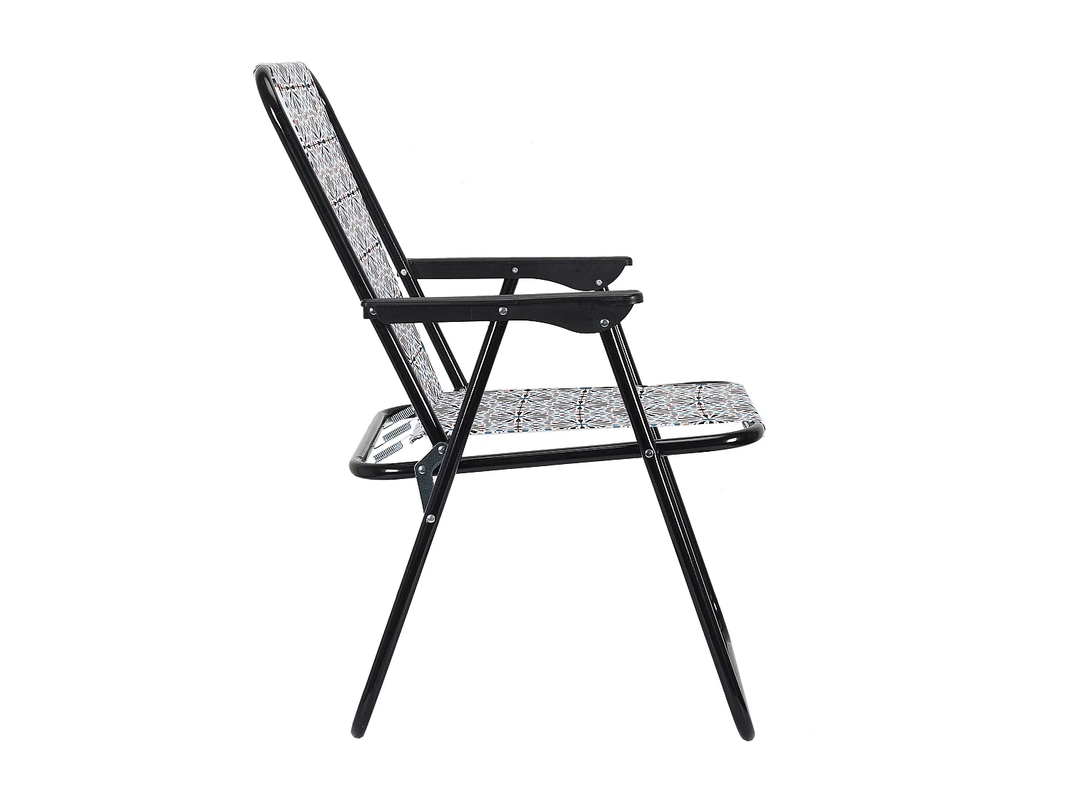 Lot De 2 Chaises Pliantes Patio Orange, Noir