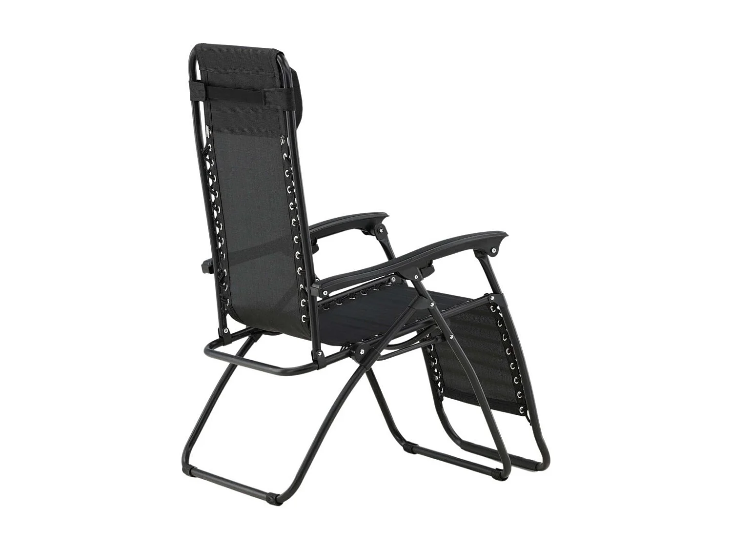 Chaise Longue en Métal "Baden" 112cm Noir