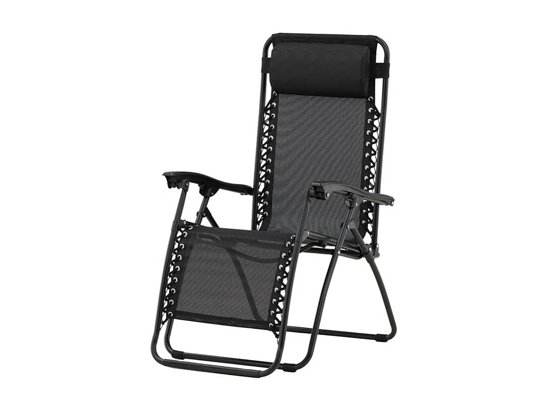 Melker chaise longue noir.