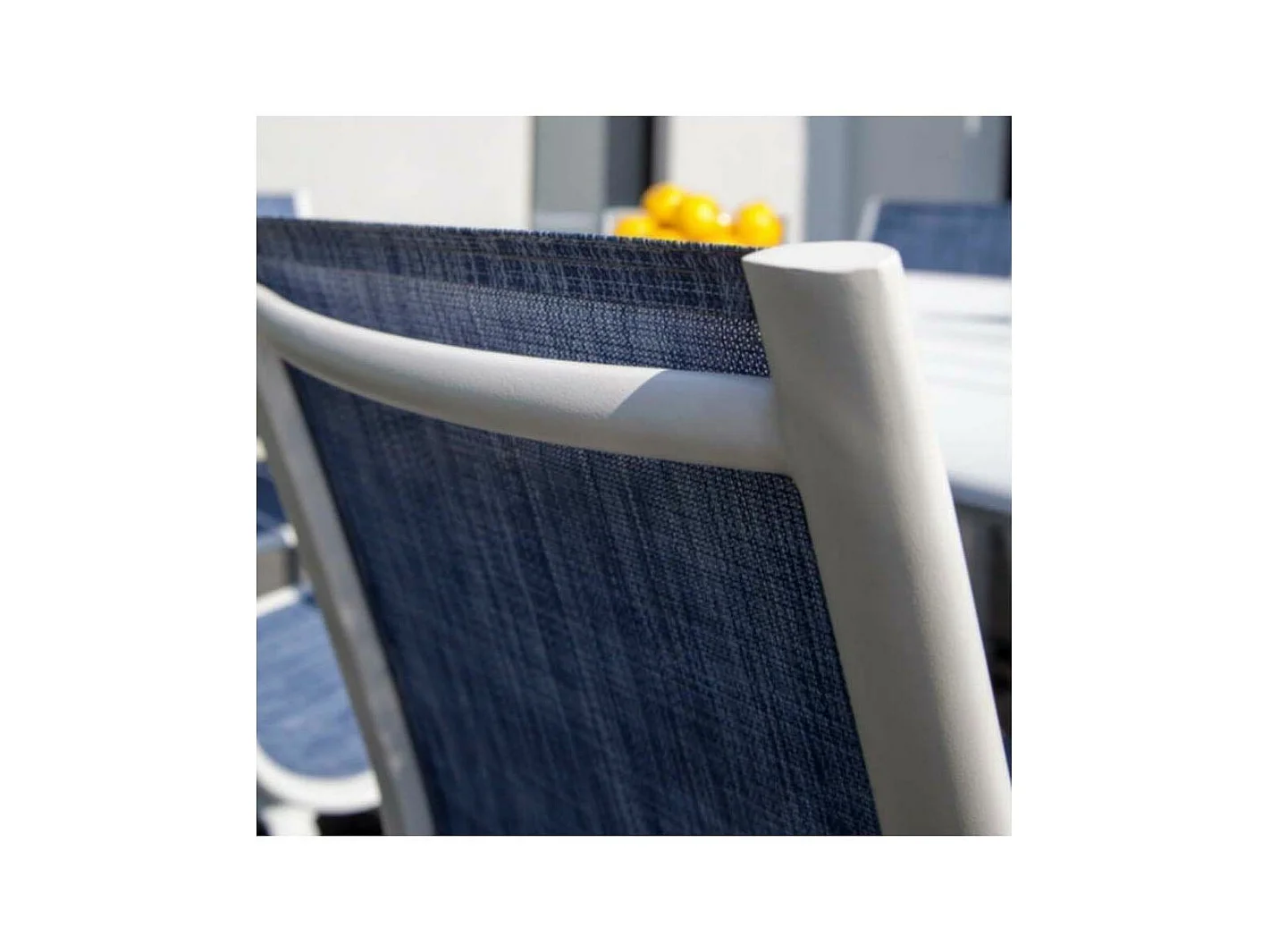 Chaise aluminium textilène Linea (Lot de 2)