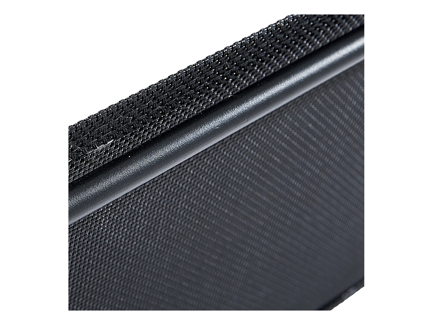 Chaises pliantes Modulo aluminium noire et assise textilène noir