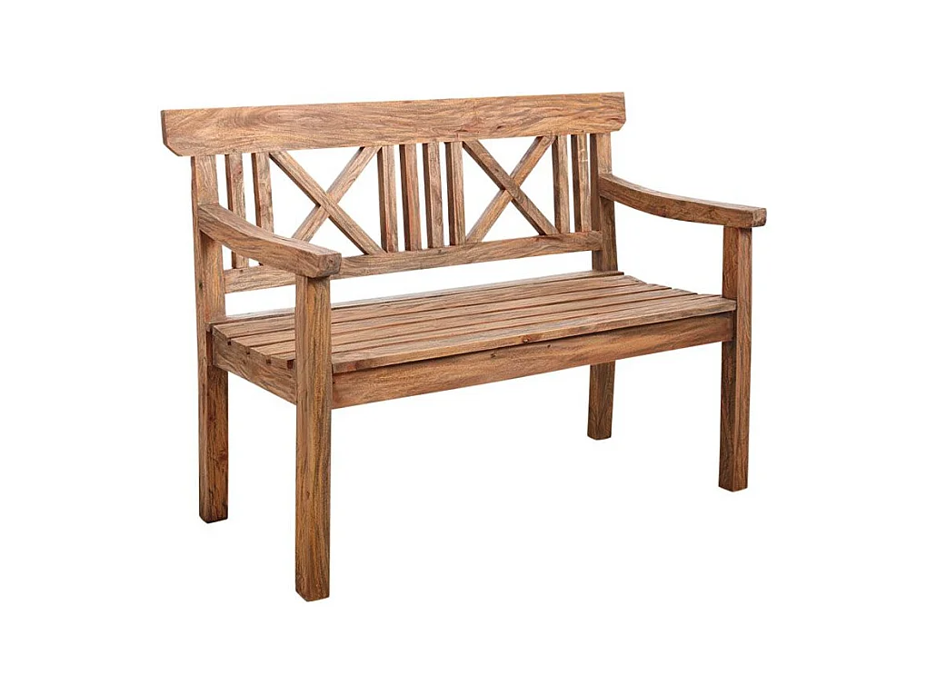 Banc De Jardin En Acajou