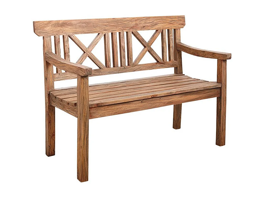 Banc De Jardin En Acajou