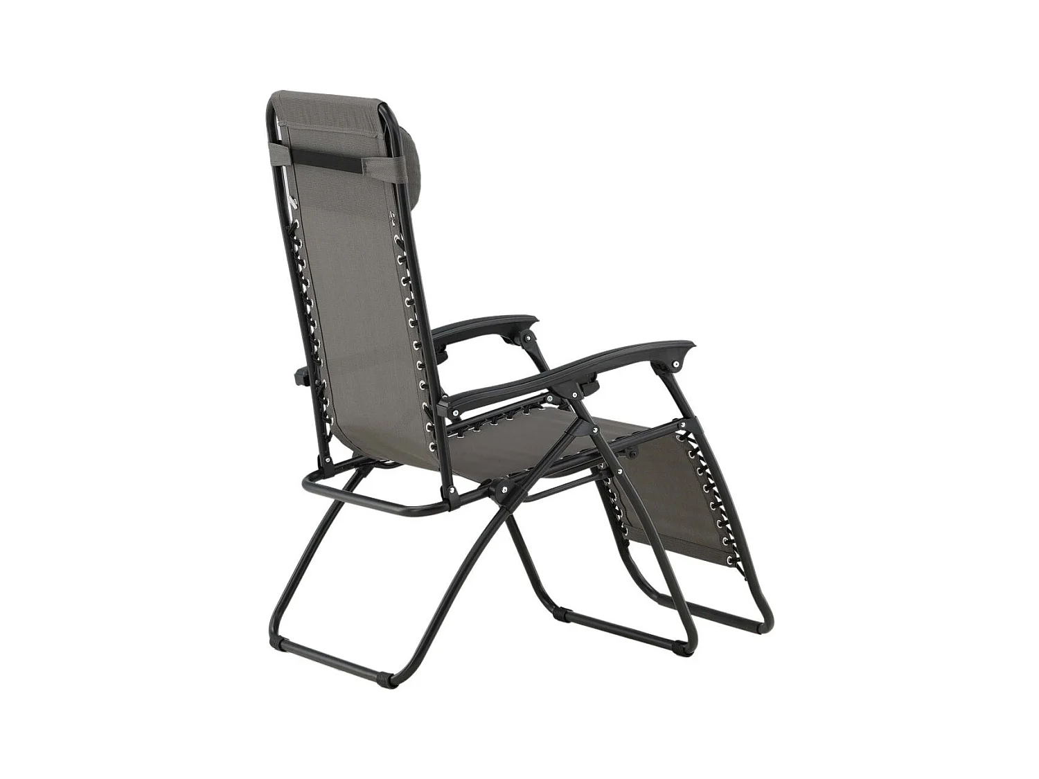 Chaise Longue en Métal "Baden" 112cm Gris