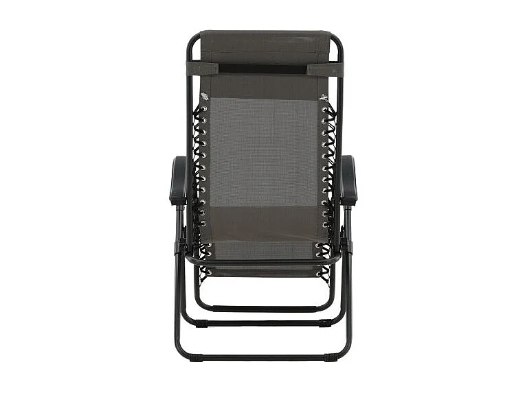 Chaise Longue en Métal "Baden" 112cm Gris