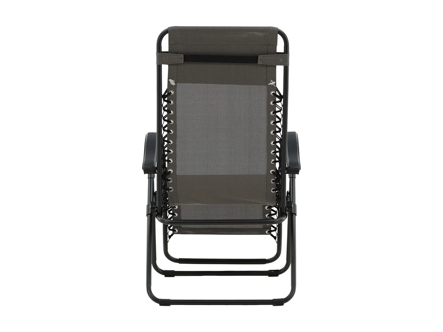 Chaise Longue en Métal "Baden" 112cm Gris