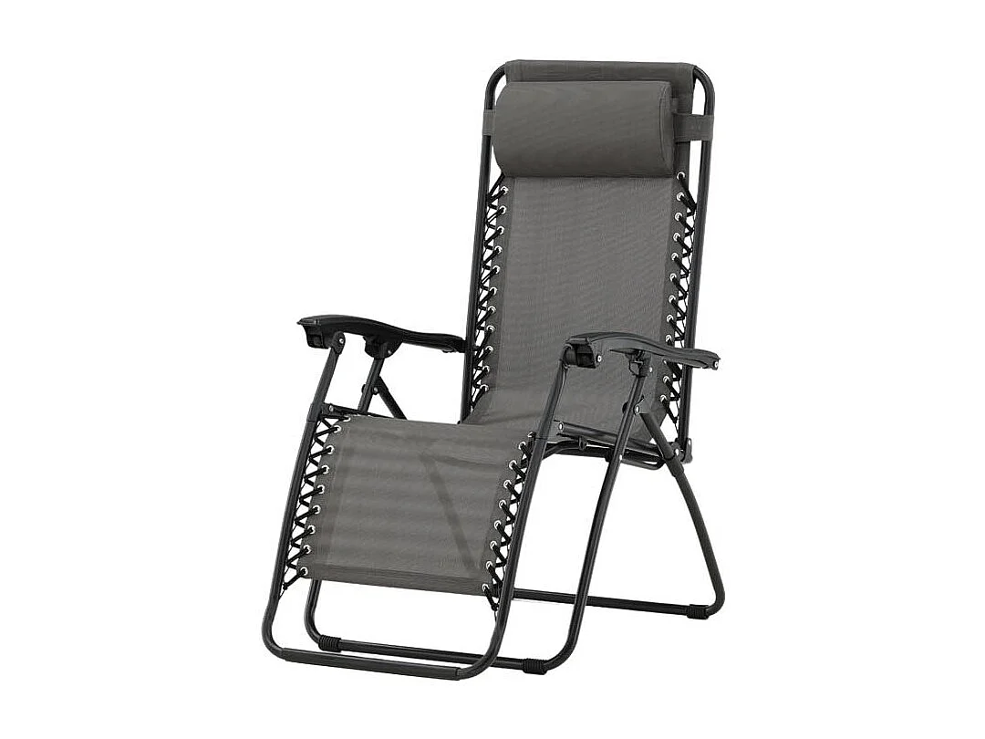 Melker chaise longue gris.