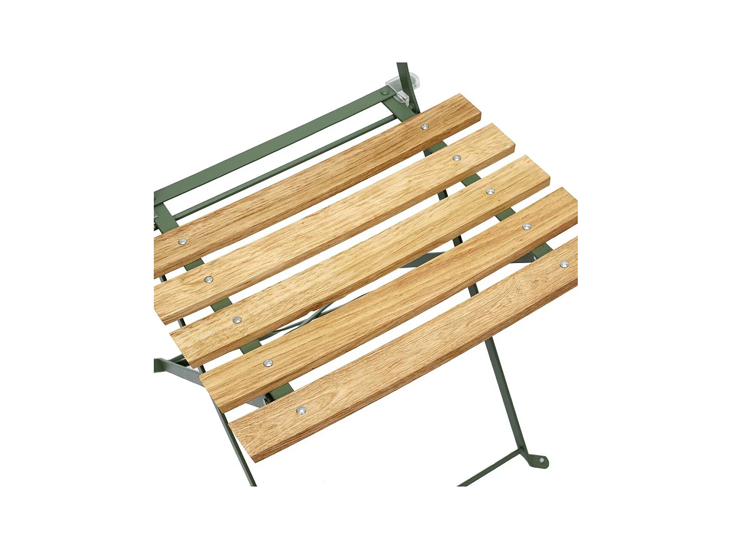 Chaise Pliante Bella Vita Vert Kaki - Lot De 2 Vert, Marron