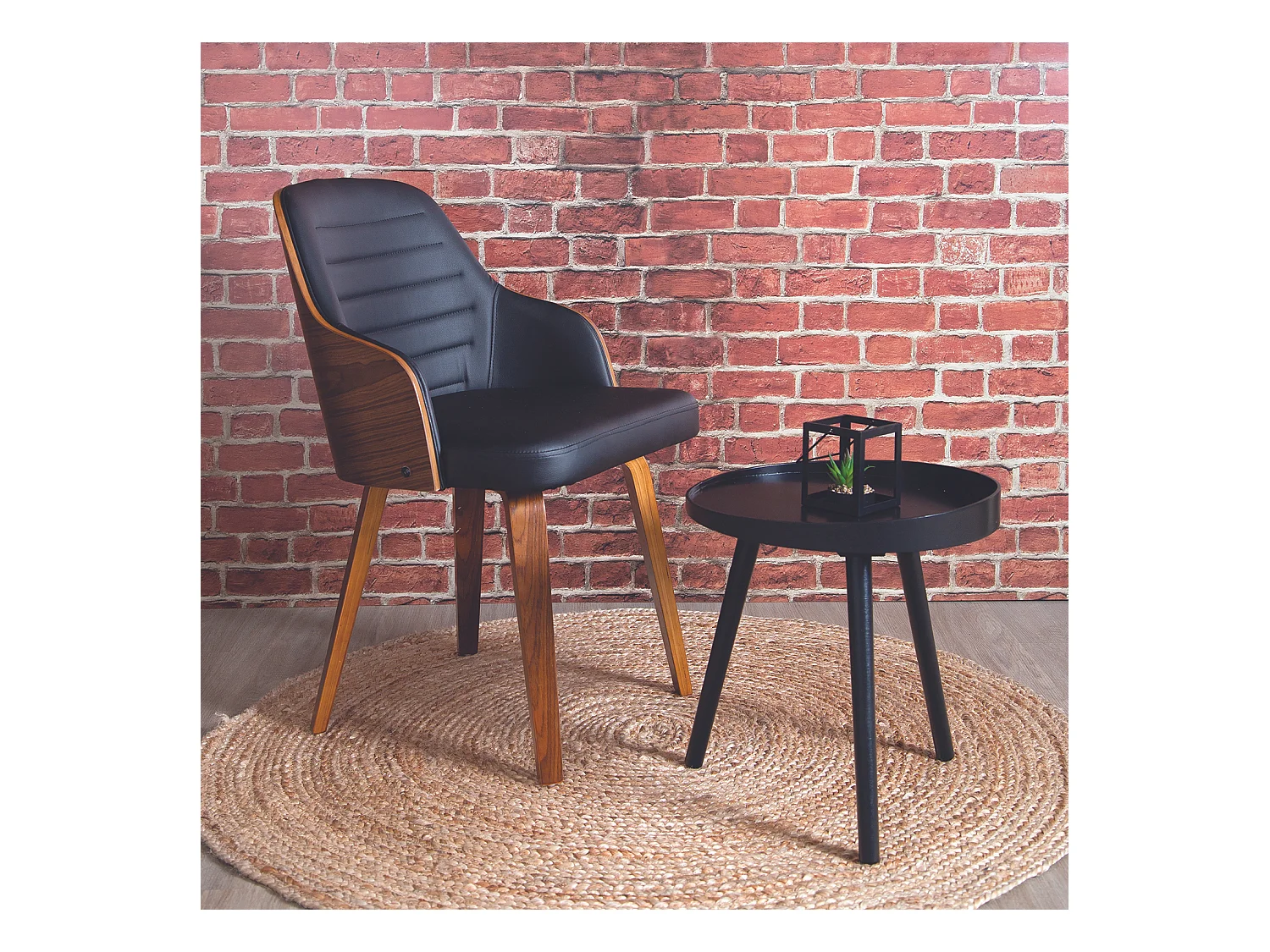 Chaise Retro Nash Noir