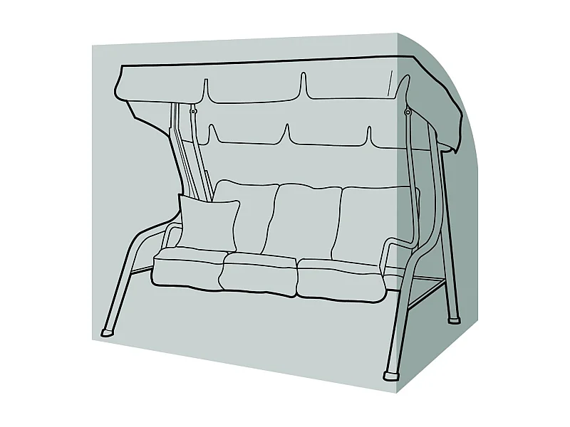 Housse de protection balancelle 3 places