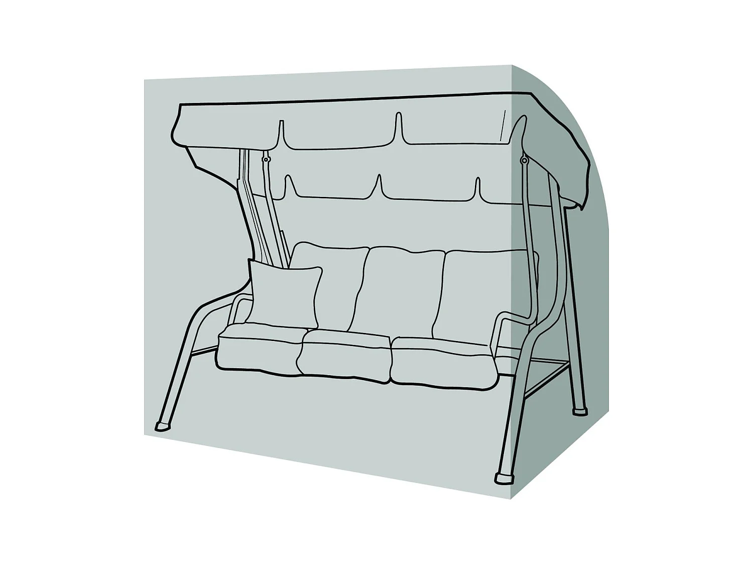 Housse de protection balancelle 3 places