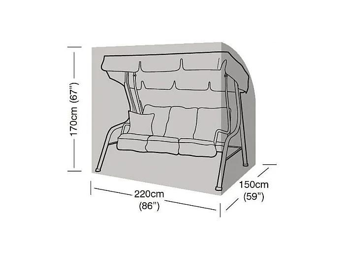 Housse de protection balancelle 3 places
