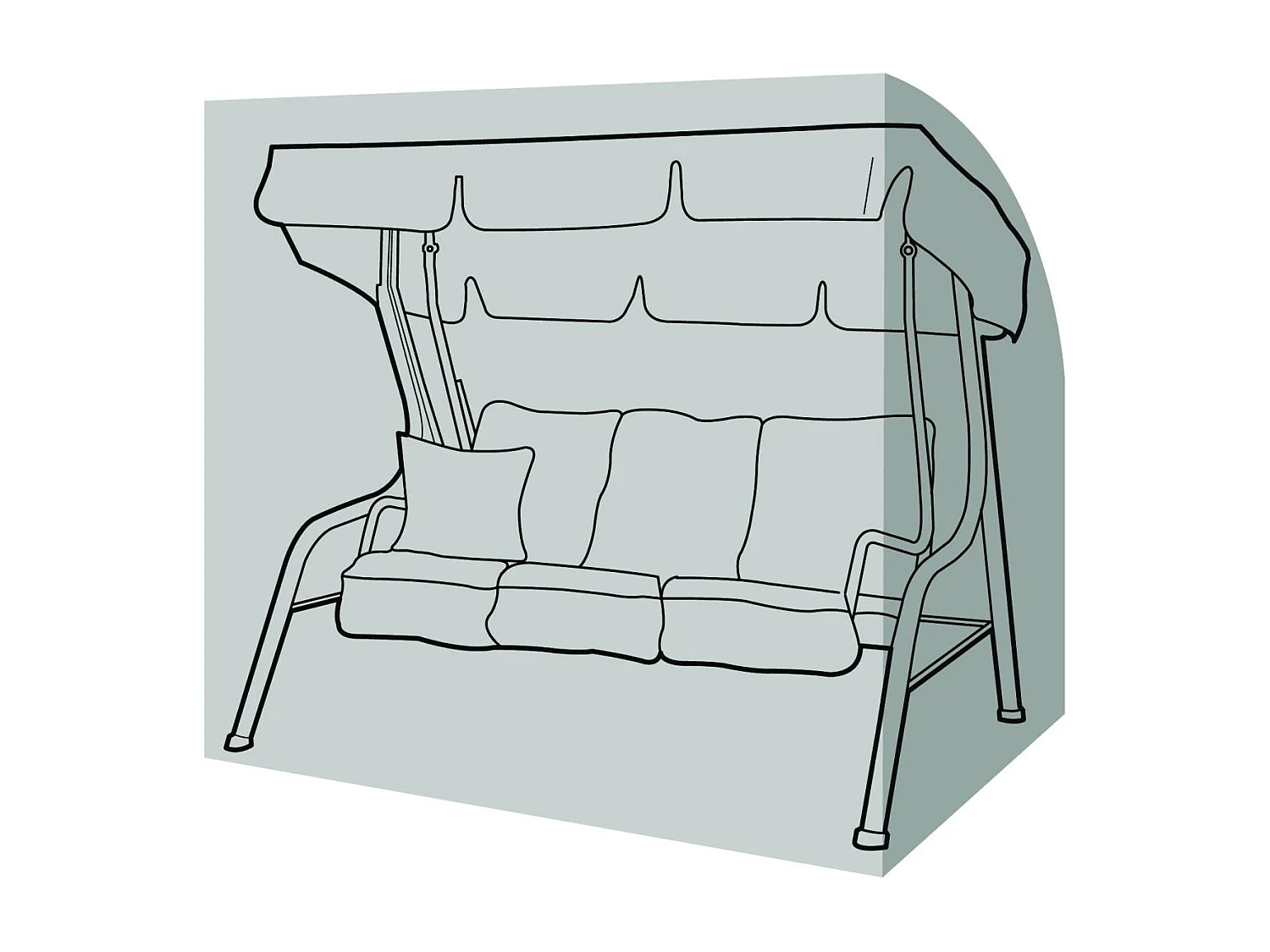 Schutzhülle für 3-Sitzer-Schaukel