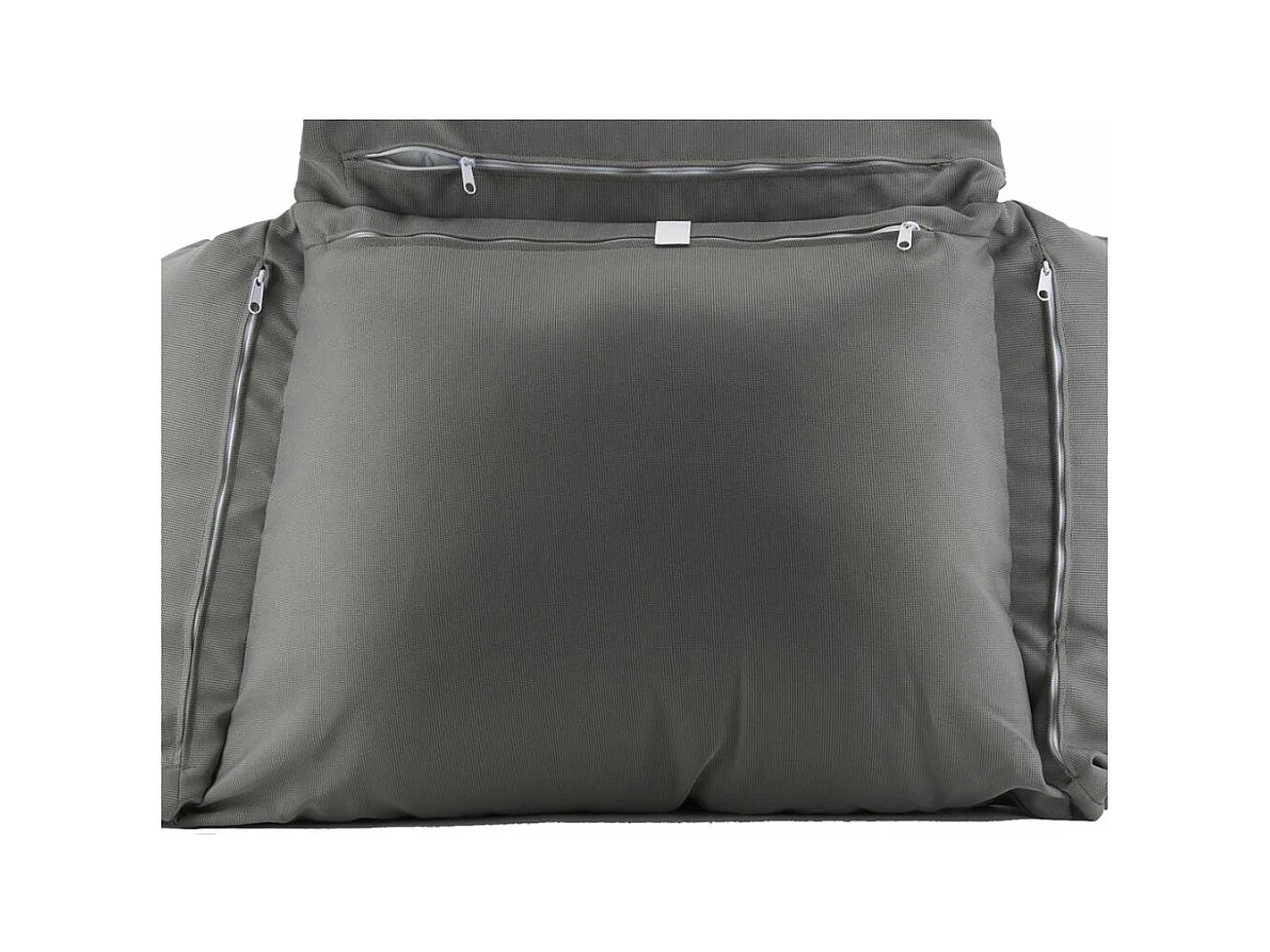 Fauteuil oeuf réglable en polyrésine et acier