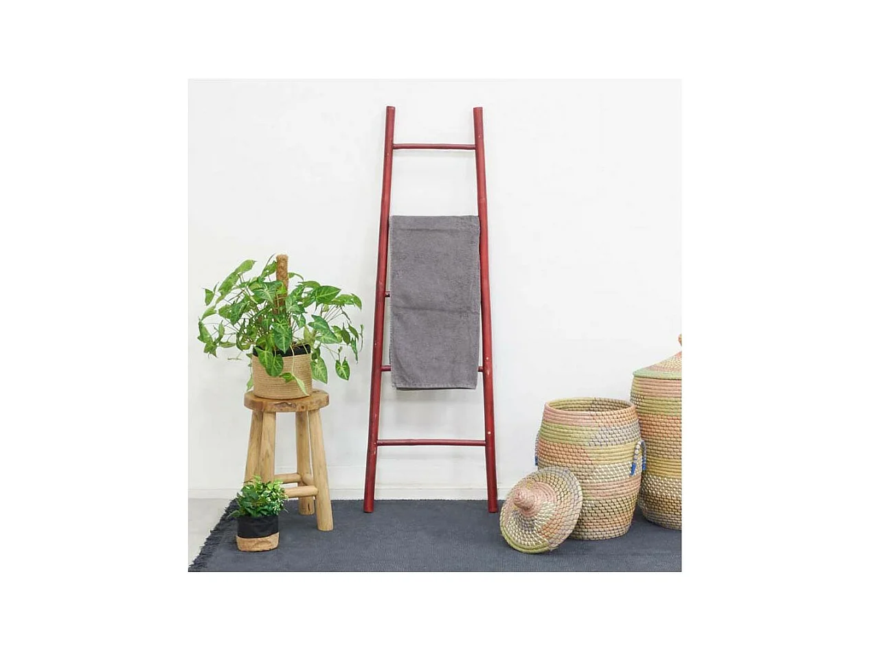 Échelle porte serviette en bambou