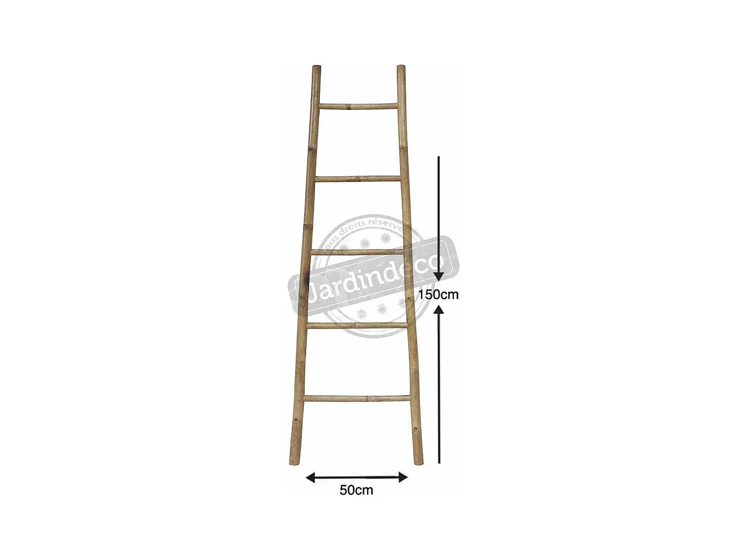 Échelle porte serviette en bambou