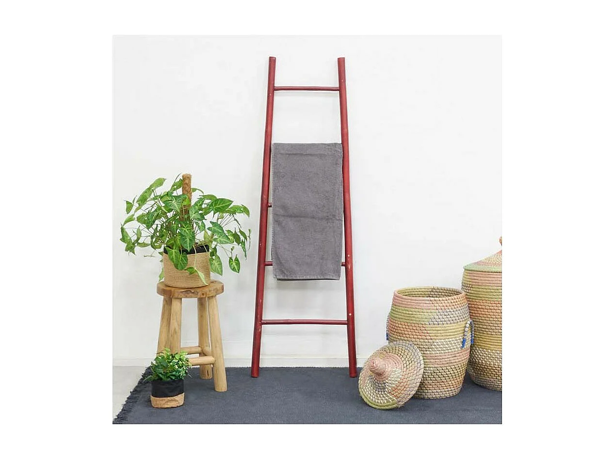 Échelle porte serviette en bambou