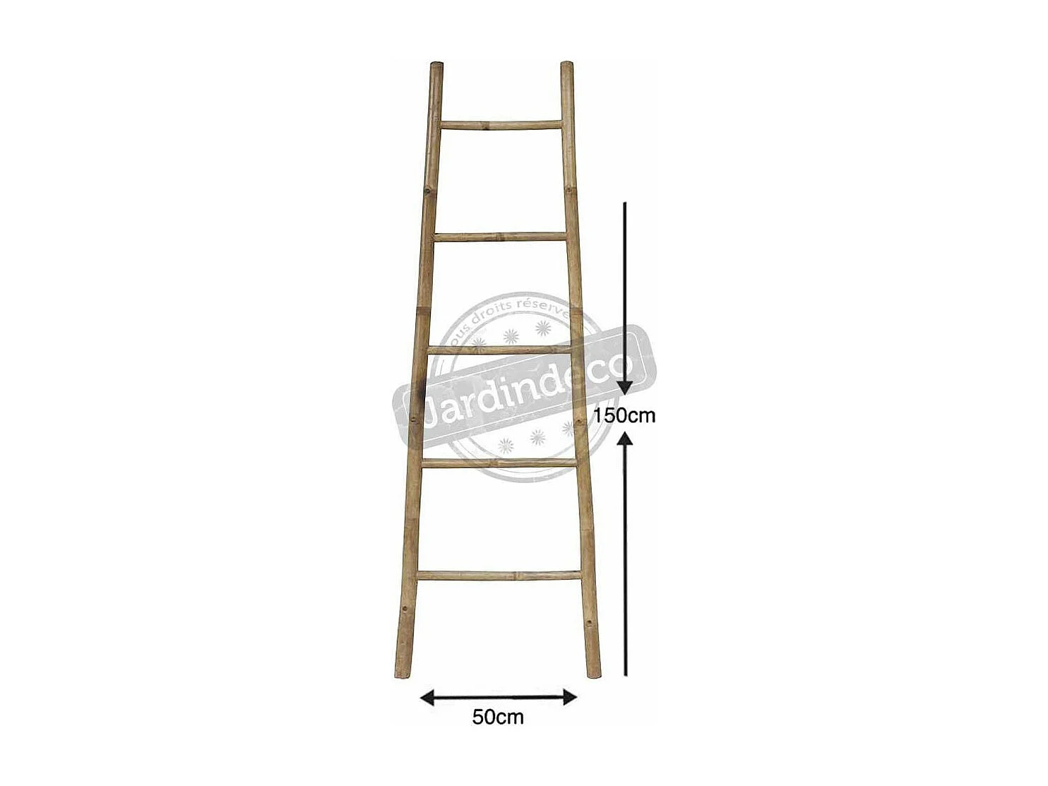 Échelle porte serviette en bambou