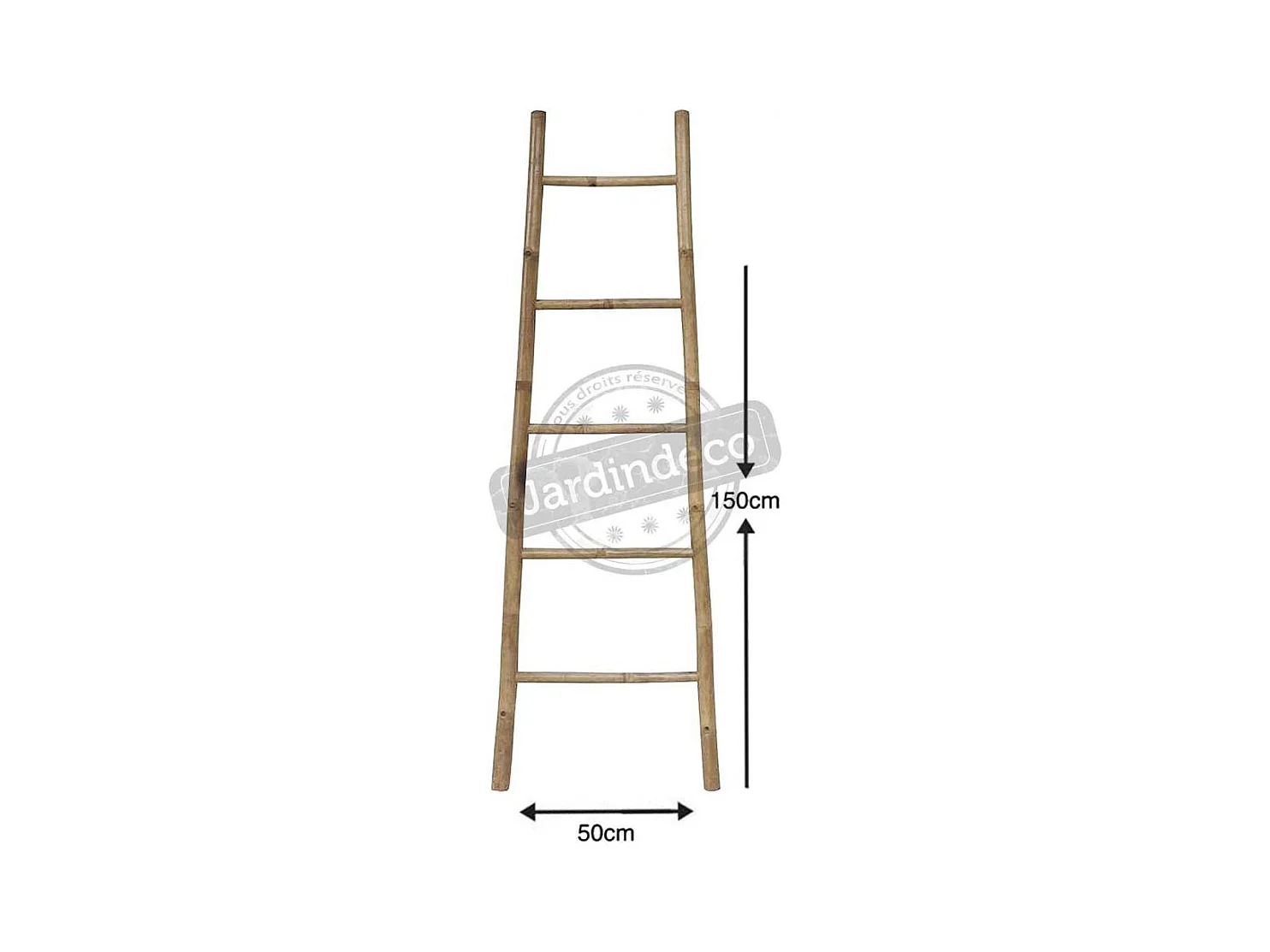 Échelle porte serviette en bambou