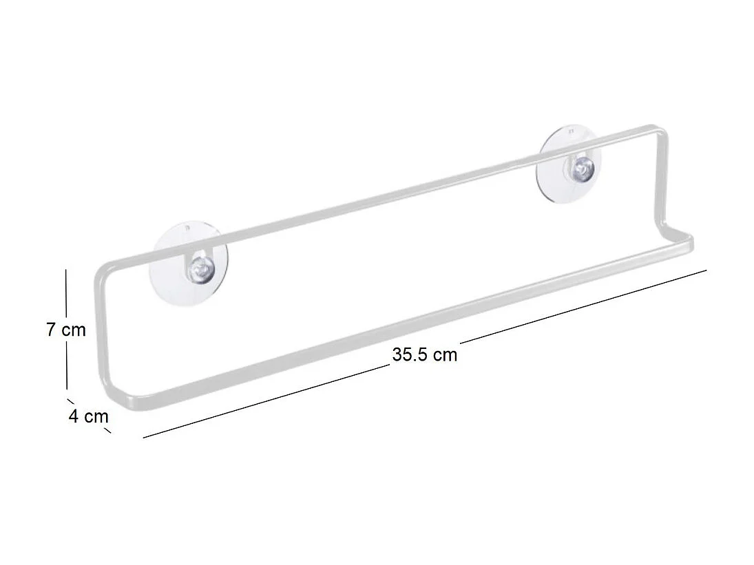 Porta asciugamani in acciaio Asciugamano