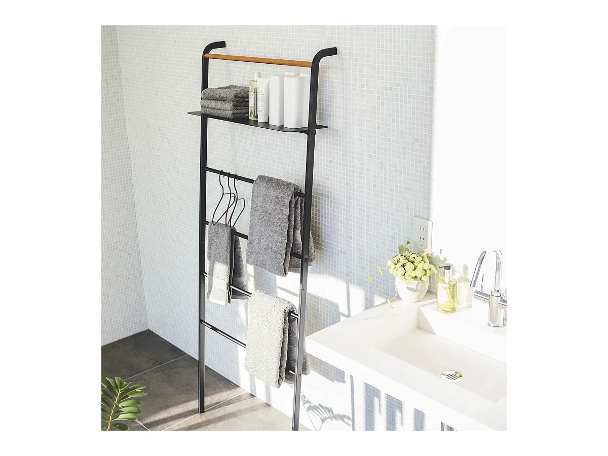 Portant échelle inclinée avec étagère L66 cm - TOWER