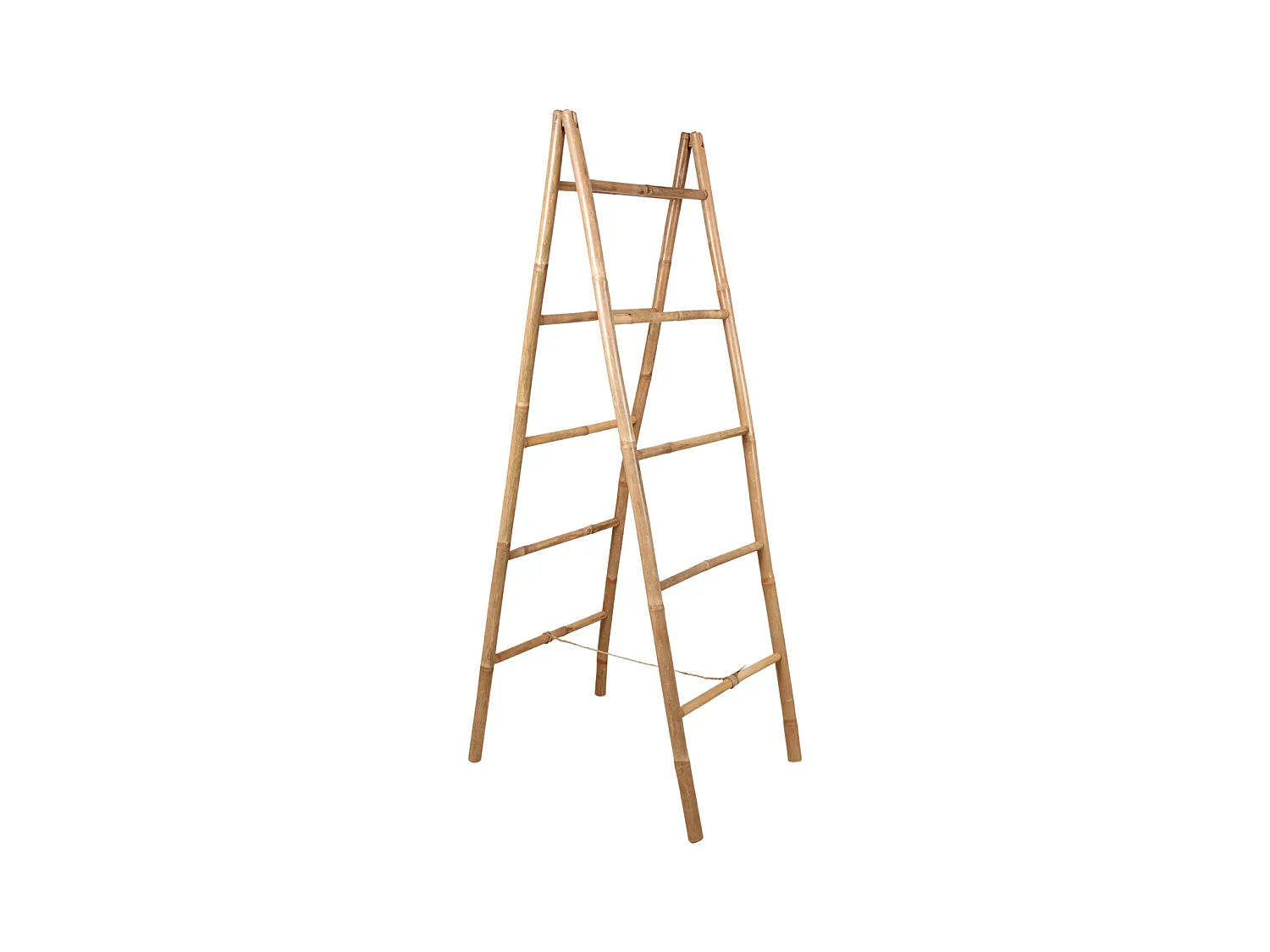 Double échelle en bambou