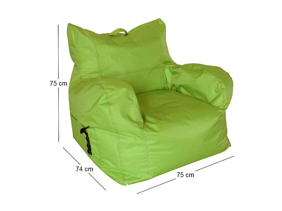 Fauteuil intérieur extérieur en polyester Alex Anis