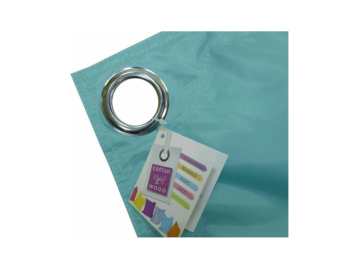 Grand coussin uni Maxi XL Bleu aqua