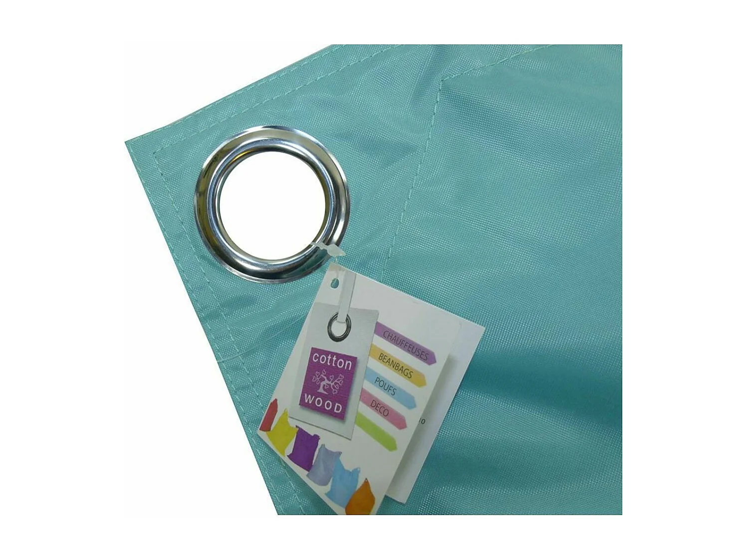 Grand coussin uni Maxi XL Bleu aqua