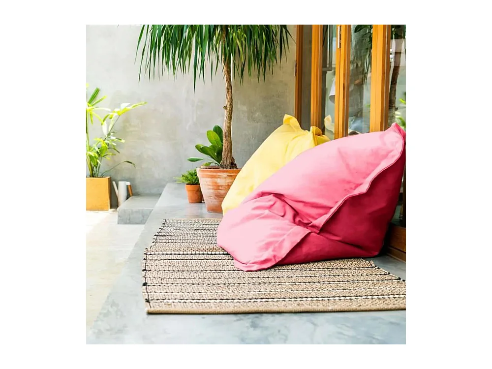 Grand coussin uni Maxi Bordeaux