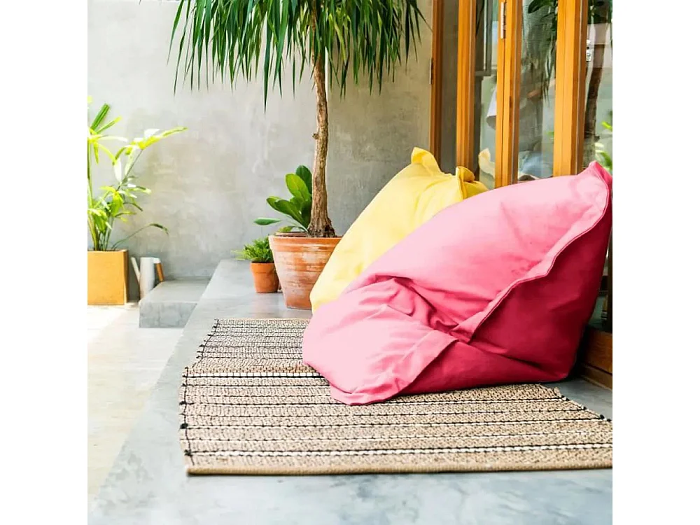 Grand coussin uni Maxi Bordeaux