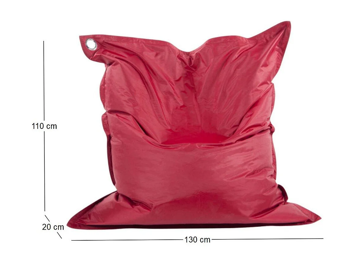 Grand coussin uni Maxi Bordeaux