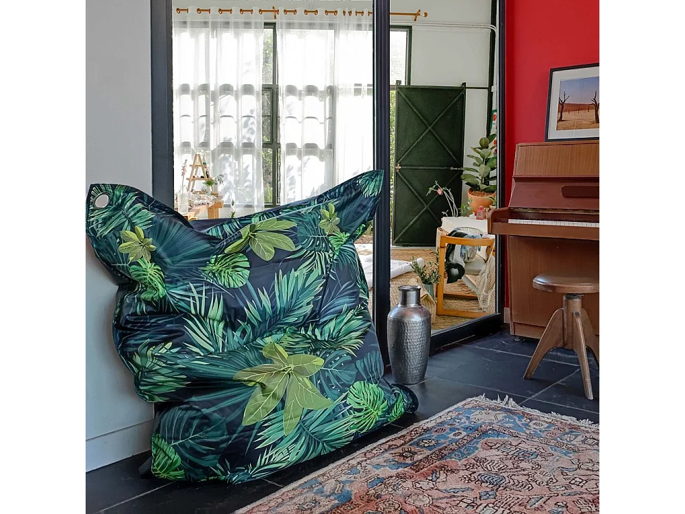 Maxi coussin imprimé intérieur extérieur 130 x 170 cm Canopée