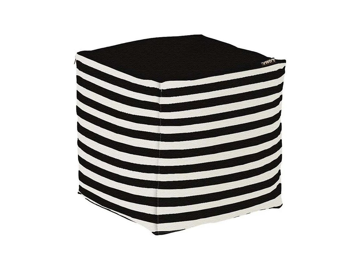 Pouf de jardin en coton 40 x 40 cm Stripes