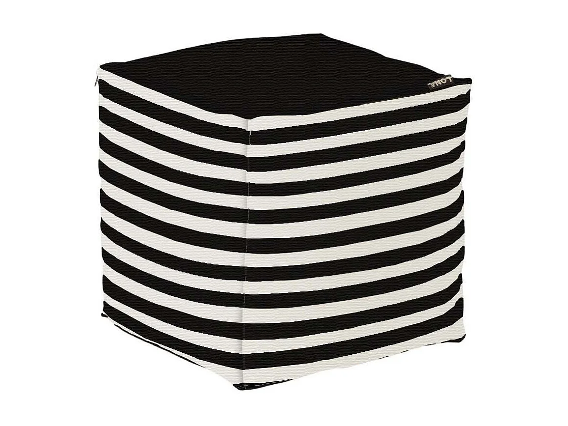 Pouf de jardin en coton 40 x 40 cm Stripes