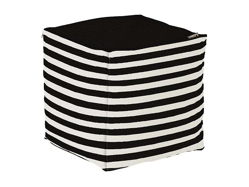 Pouf de jardin en coton 40 x 40 cm Stripes
