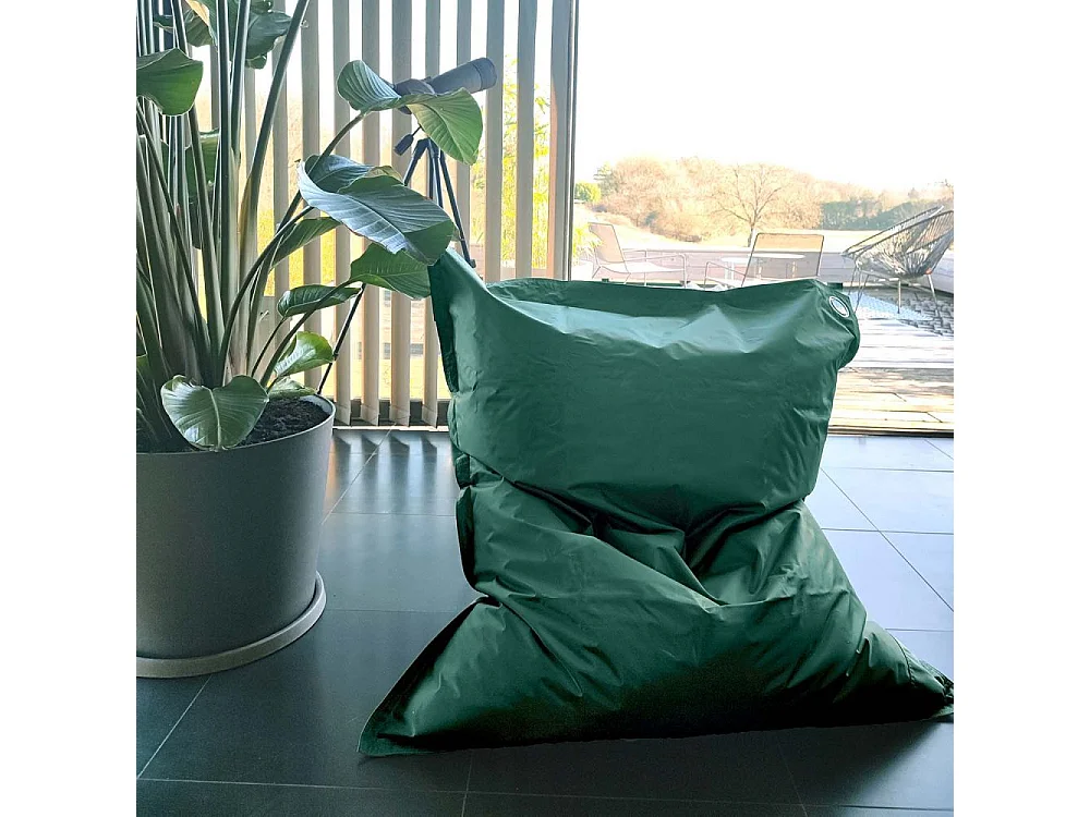 Grand coussin uni Maxi XL Vert emeraude
