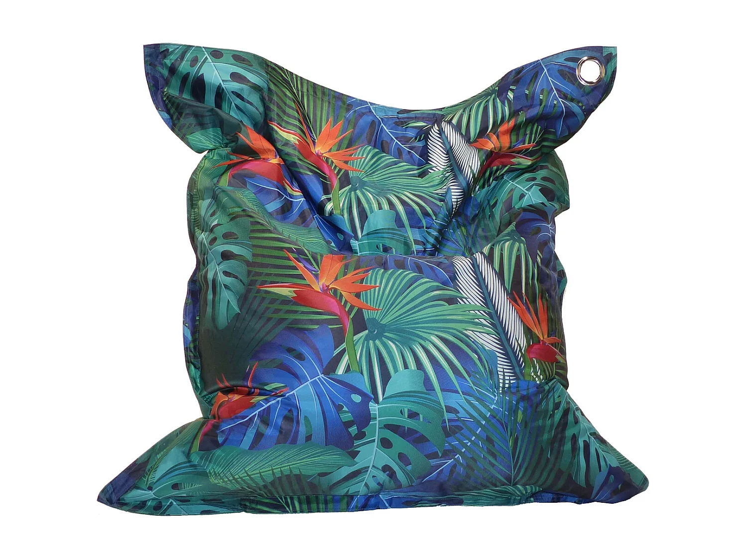 Maxi coussin imprimé intérieur extérieur 110 x 130 cm Paradis