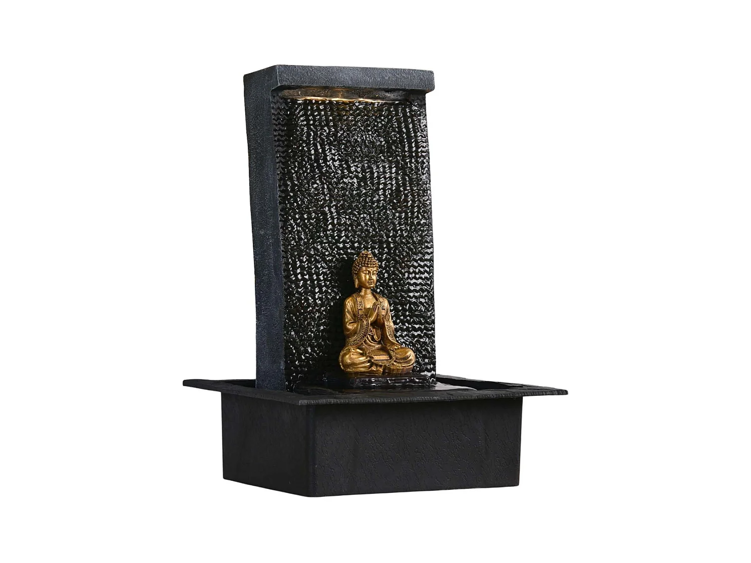 Fuente de resina de Buda Zenitude