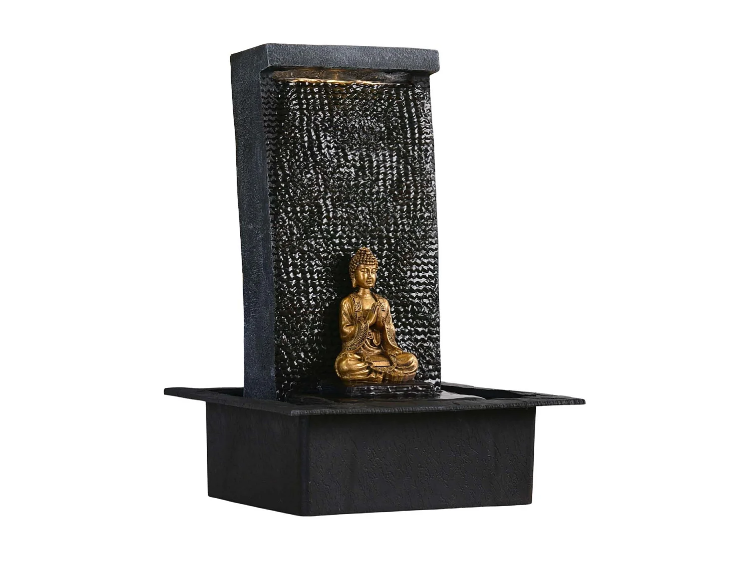 Fuente de resina de Buda Zenitude