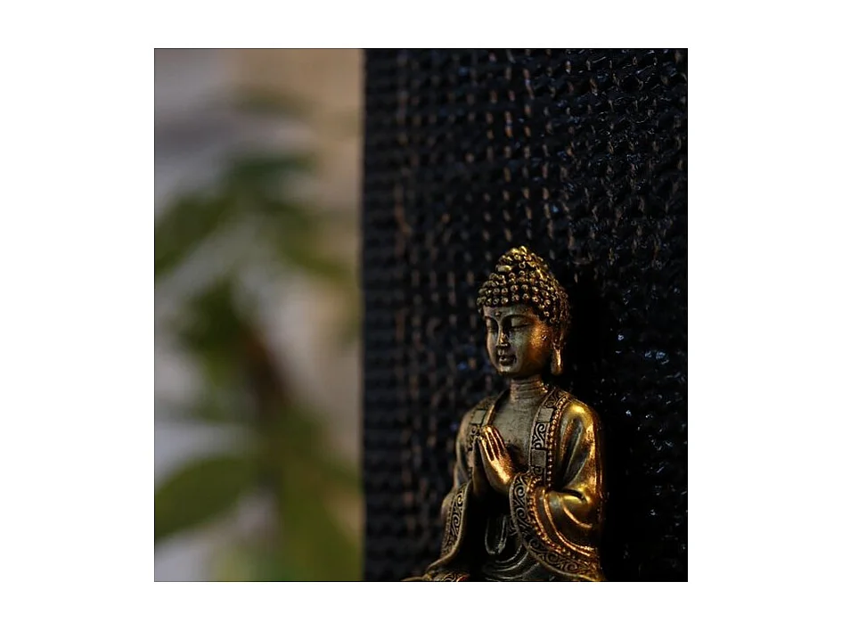 Fuente de resina de Buda Zenitude