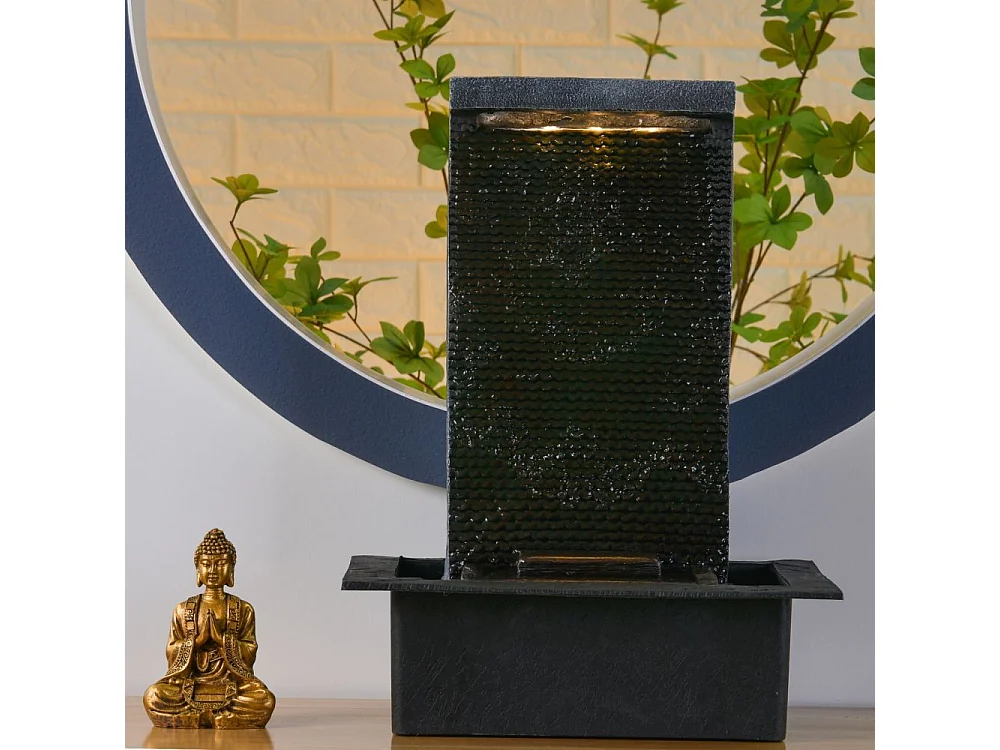 Fuente de resina de Buda Zenitude