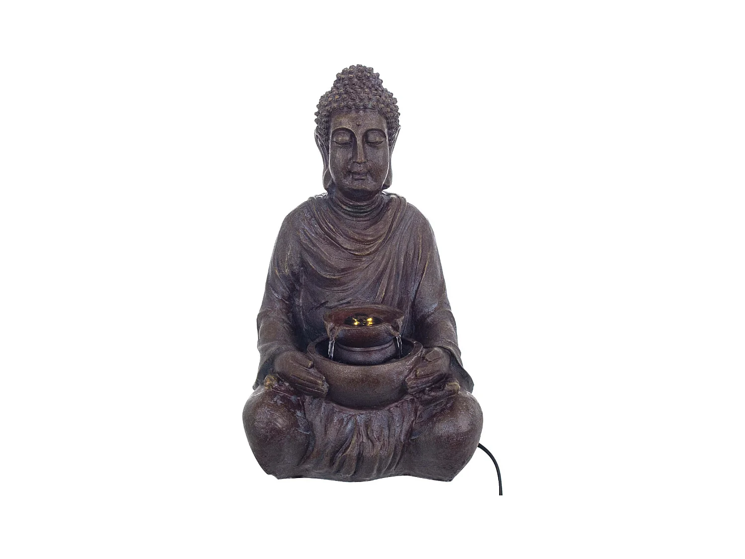 Fontaine d'intérieur en résine grand bouddha